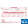 Deluxe Duplicate Driver Daily Log 25-pk. with Detailed DVIR &