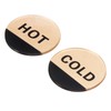 PATIKIL Self Stick Hot/Cold Water Label, 5 Pairs/10 Pack Acrylic