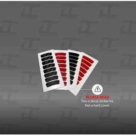 Motor Cover Insert Decal Accent Kit for Surron - Fits SurRon Light Bee - X260 (Black Carbon Fiber)