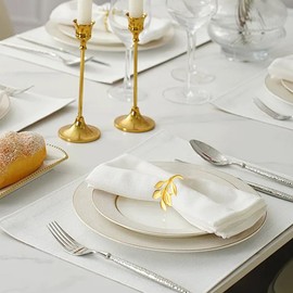 Napkin Rings,12 PCS Napkin Rings Set,Table Decoration Napkins Rings,Table Decoration,Gold