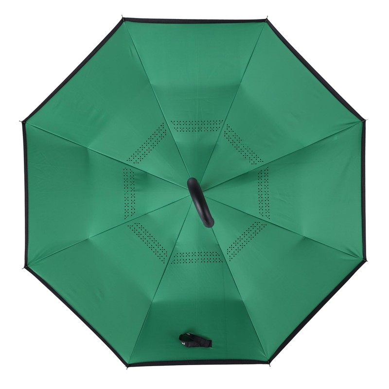 Wxjiahetai Inverted Reverse Umbrella with C-shaped Handle Windproof Upside Down