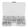 Hilitand 350pcs Solid Rivets Flat Head Aluminum Solid Rivets Multi