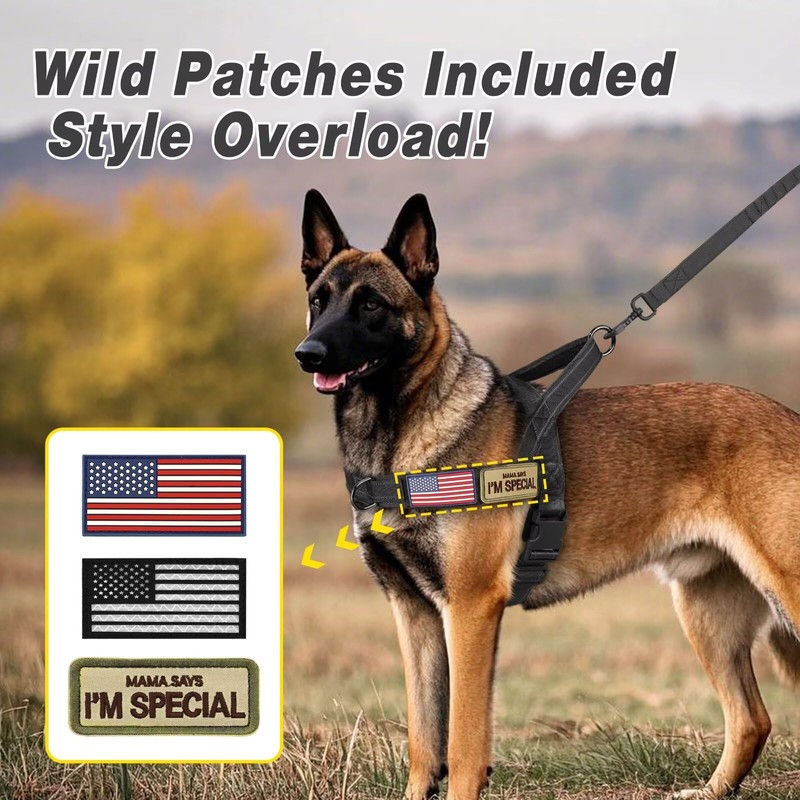Forestpaw No Pull Dog Harness with Large Handle,Slip on Reflective