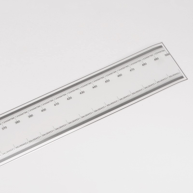 sourcing map Film Flexible Ruler 50 cm 0.1 mm Scale