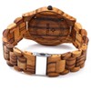 BEWELL Wooden Watch Fashion Handmade Sports Mens Wooden Watch Analog