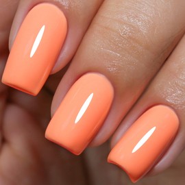 Imtiti Coral Gel Nail Polish, 0.5Fl oz Coral Color UV/LED Soak Off Gel Polish for Spring Summer DIY Nail Art Manicure at Home 1Pcs
