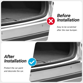 Hugeek Rear Bumper Protector for Lexus 2023 2024 2025 2026 RX RX350 RX350h RX500h F Sport Car Accessories ABS Plastic Material Matte Black Resistant Trunk Door Entry Guards