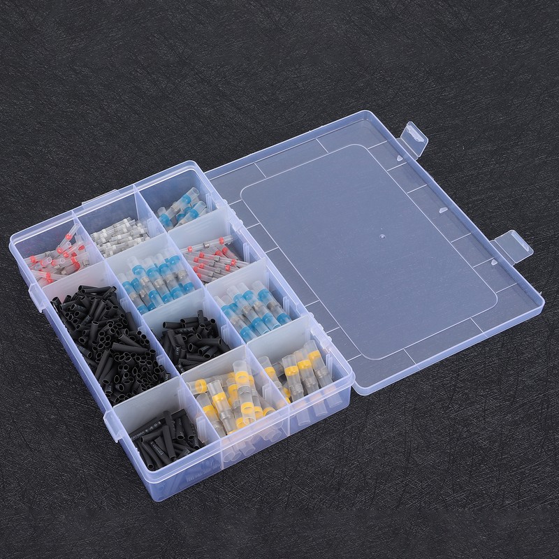 500pcs Heat Shrink Tube Butt Connectors Set Solder Seal Electrical
