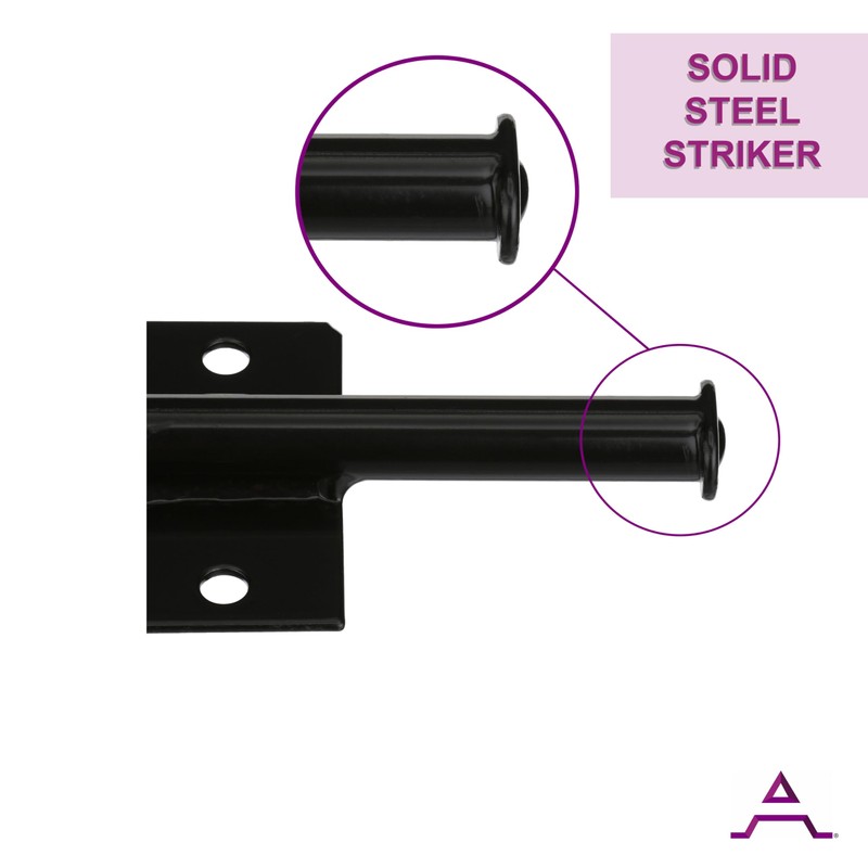 Self-Closing Gate Latch, Wood Fence Gate Latches, Pad-Lockable, Gate Lock