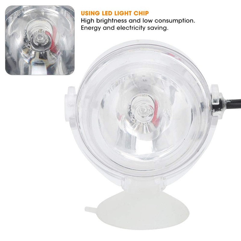 HEEPDD Underwater Floodlight PVC Aquarium Lights Aquarium Lights for Aquarium