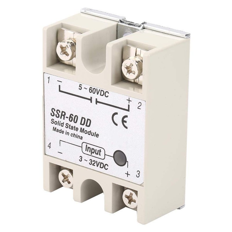 Solid State Relay, SSR-60DD Solid State Relay Module, 60A 3-32VDC