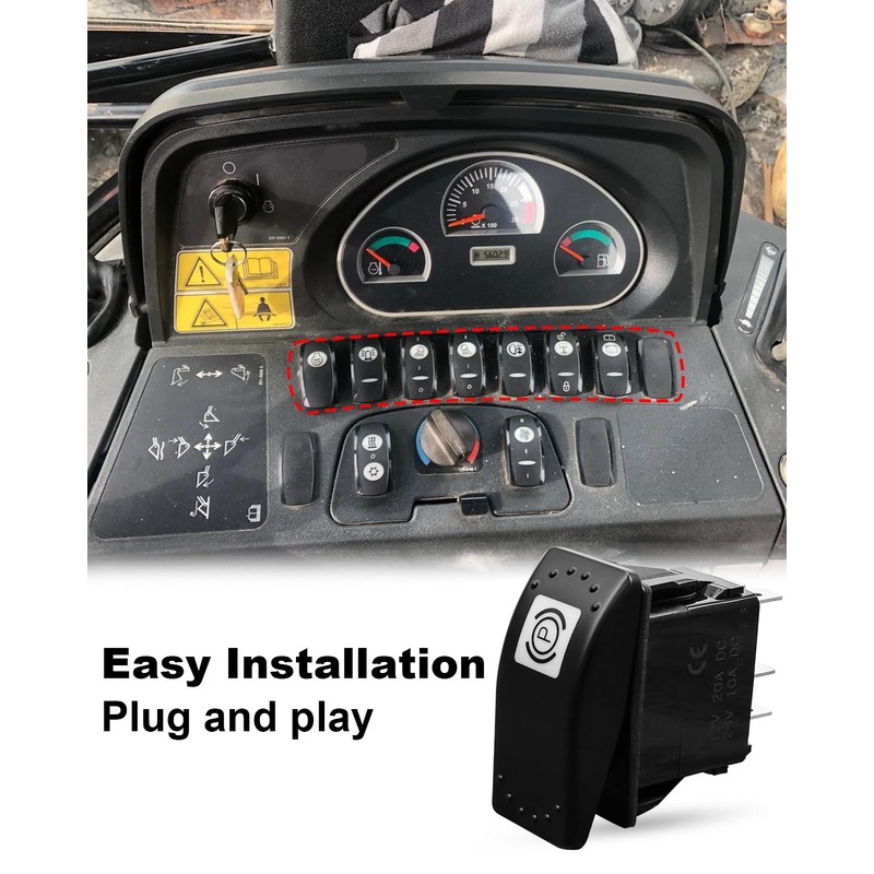 Parking Brake Rocker Switch Replace 142-9320 Fit for Caterpillar Cat