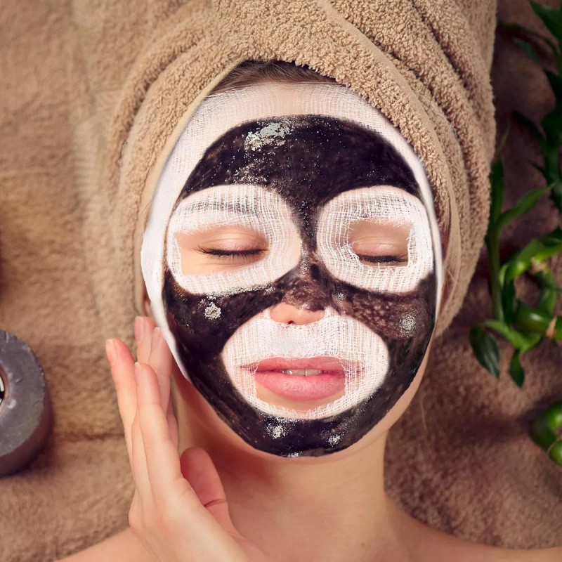 Mascarilla Gasa Algodón Faciales Cuidado
