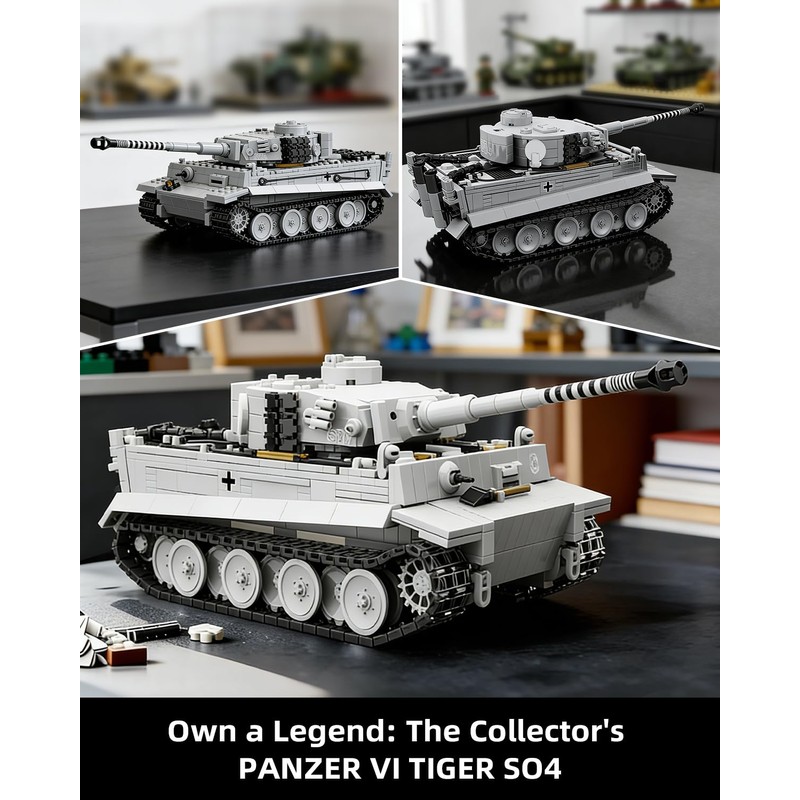 NERCISU WW2 Tiger Heavy Tank Building Sets, 1:28 Panzer VI