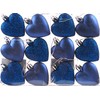 Set Of 12 x Love Heart Christmas Tree Baubles -