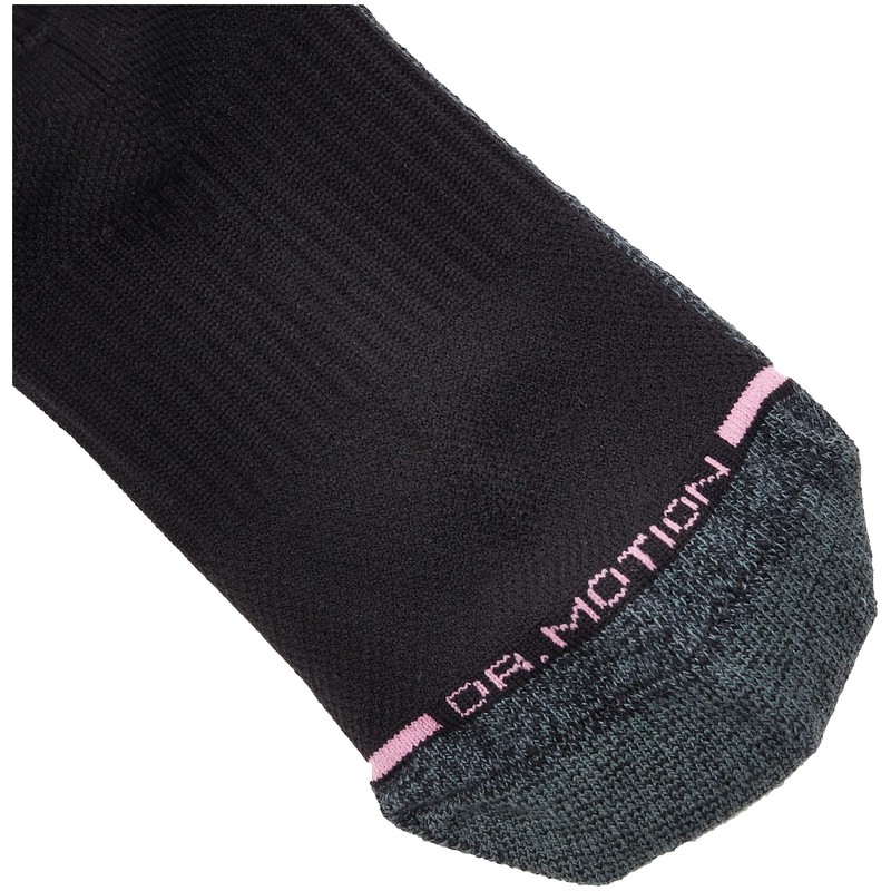 Dr. Motion Women's 2PK Compression Low Cut Socks Sockshosiery, black