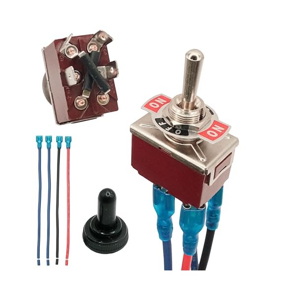 INDUSTRIAL BOY Momentary Reverse Polarity Switch 12V 30A | DPDT