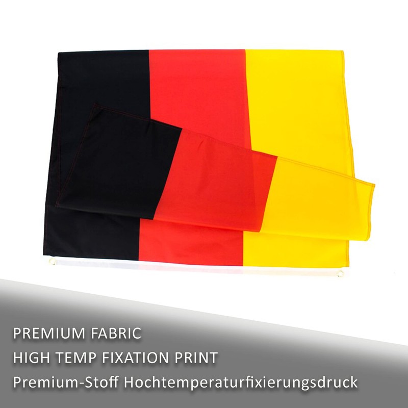 Germany Flag 90 x 150 cm with 2 Metal Eyelets