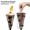 Matney Outdoor Metal Patio Torches – Use for Deck, Patio,