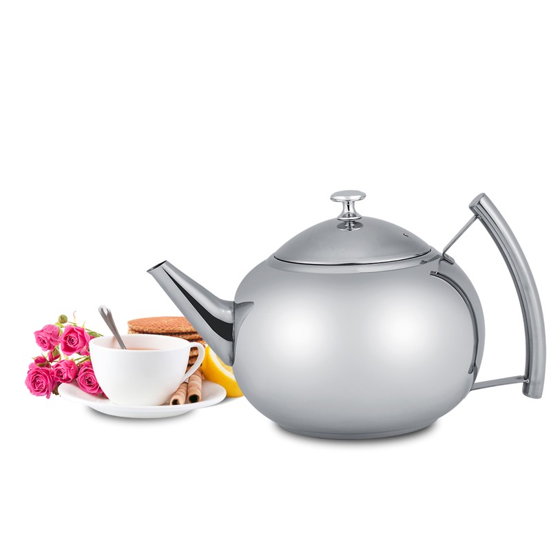 2L 201 Stainless Steel Teapot Coffee Tea Pot Kettle with
