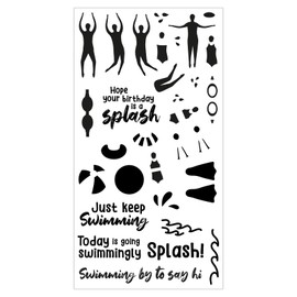 Sizzix™ Clear Stamp Set of 29 - Synchronous Float by Catherine Pooler