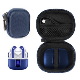 Alltravel True Wireless Earbuds Case Compatible with TAGRY X08, TOZO Wireless Earbuds Like T6, T12, TA, NC9, NC2 (Blue)