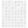 72 Pcs Stencils for Painting, Stencils for Crafts Reusable
