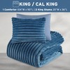 Intelligent Design King Comforter Set, Cozy Plush Bedding, Microfiber Reverse,