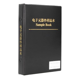 SMD Resistor Combo Sample Book, Book Shaped Clear Label Chip Resistor Assortment Kit 8500PCS for Laboratory