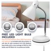 Newhouse Lighting Oxford White Metal Flexible LED Goose Neck Lamp