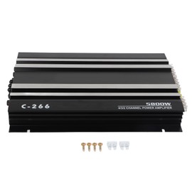 Qiilu 5800W 12V High-Power Car Amplifier, Hi-Fi Portable Audio Stereo Sound Subwoofer