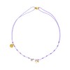 lu le | Collar fabricado con hilo con dije de