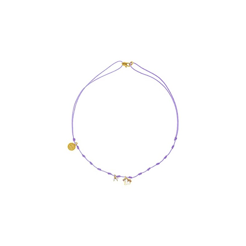 lu le | Collar fabricado con hilo con dije de