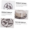 Mobestech 3pcs Iron Art Tableware Mat Heat Insulation Pad for