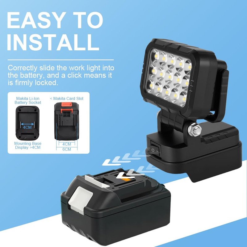 LED Arbeitsleuchte Für Makita-45W