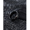Jstyle Tungsten Ring for Men 8MM Black Wedding Band Fit
