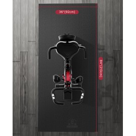 HAPBEAR Exercise Equipment Mat, Under Treadmill, Elliptical, Peloton Bike Mat for Hardwood Floors Carpet Protection - High Density Weight Bench Pad Fitness Gym Equipment Mat