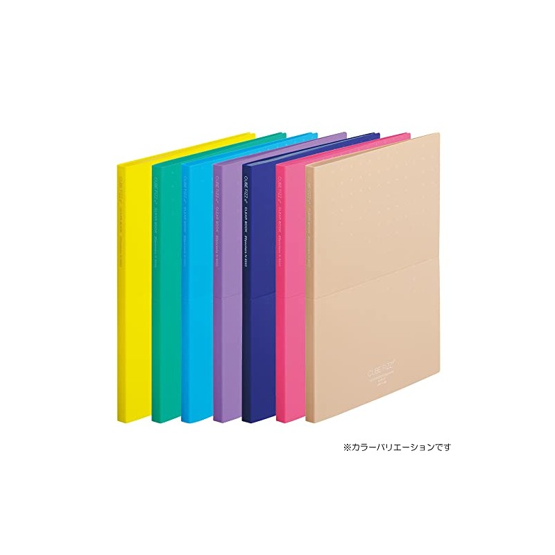 LIHIT LAB CUBEFIZZ N6003-10 Clear Book, Stand Type, A4, 20