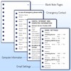Forvencer Password Book with Individual Alphabetical Tabs, 4" x 5.5"