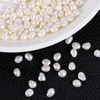 sourcing map 100 Pcs Freshwater Pearl Beads, 5-6mm Irregular Loose