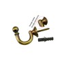 DWENT Bronze Curtain Holdbacks 2Pcs - Heavy Duty Zinc Alloy