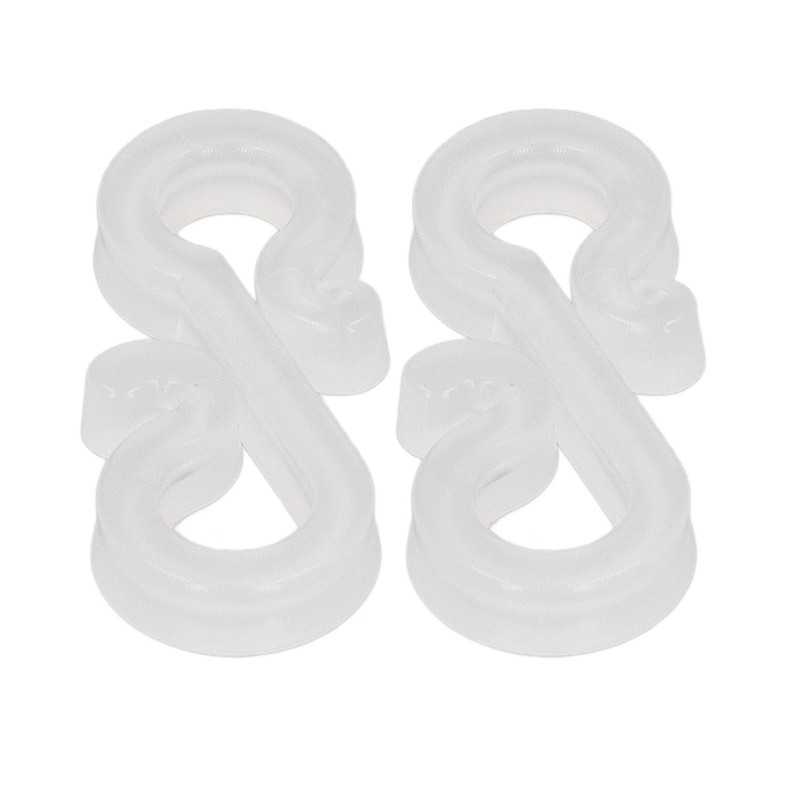 150Pcs S Shaped Hooks Sturdy Durable Plastic Dual Ends Multipurpose