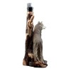 Ebros Gift "Denizen of Twilight" Single Gray Standing Wolf Lamp