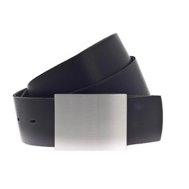 Vanzetti V4061 Black Women's & Men's Leather Belt, black