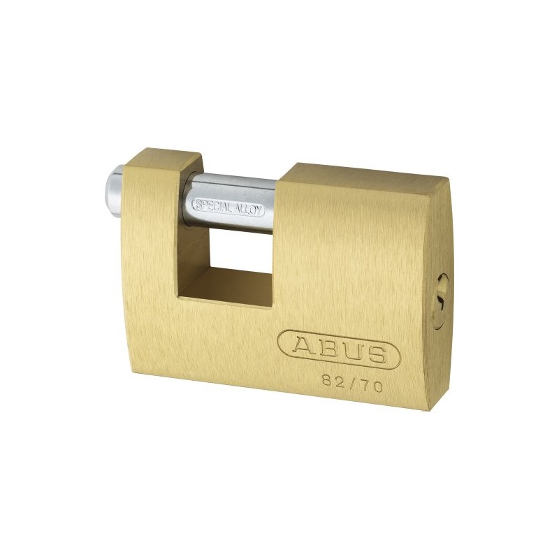 ABUS 11575 Monoblock Brass Shutter Padlock with 8512 Alike Keyed