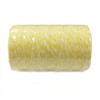 AllyDrew Cotton Baker's Twine 4ply (109yd/100m), Yellow/White