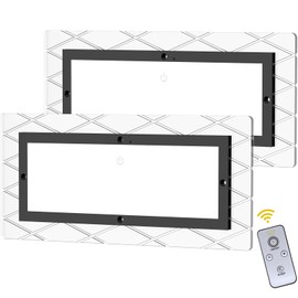 ShinePick 2 Pack 1800LM RV Interior Lights,15W DC12-30V Led RV Ceiling Lights with Infrared Remote Control, 3500-6500K dimmable Brightness Camper Lighting Fixture for Car/RV/Trailer/Camper/Boat