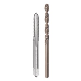 HARFINGTON Tap & Bit Sets, 11/64-40 UN 2B Straight Flute Machine Thread Milling Tap, 3.7mm M35 Cobalt High Speed Steel (HSS-CO) Twist Drill Bit