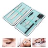 6pcs / Set Professional Eyelashes Extension Tool Kit Tweezers Scissors