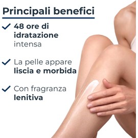 Eucerin Urea Repair Emulsione Idratante 5% Fragranza Lenitiva 400 ml, Crema idratante corpo 48h, Crema Urea al 5% e Ceramidi, Formula profumata per pelle secca e ruvida